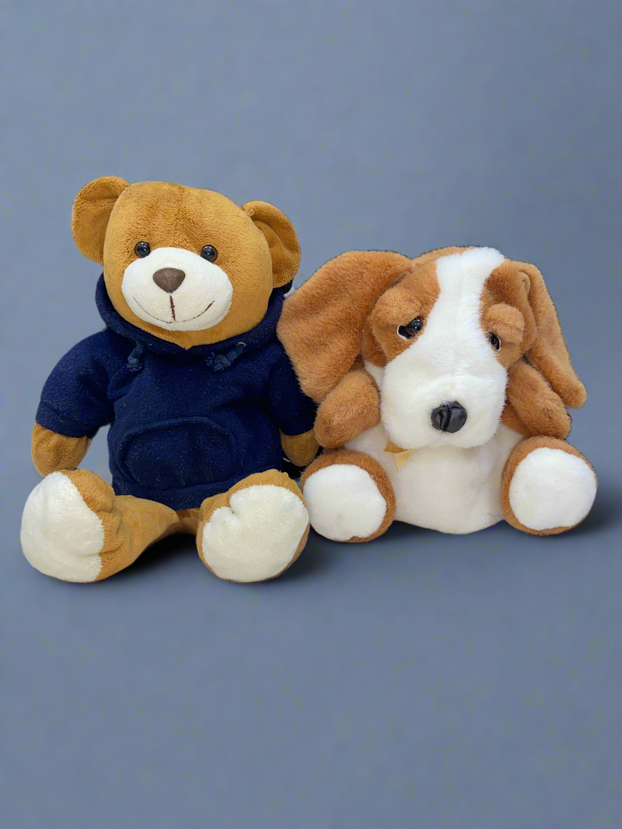 Pack of 2 | bear & puppy hand characters