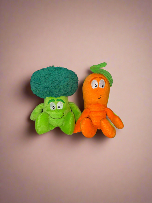 Pack of veggies stuff toys