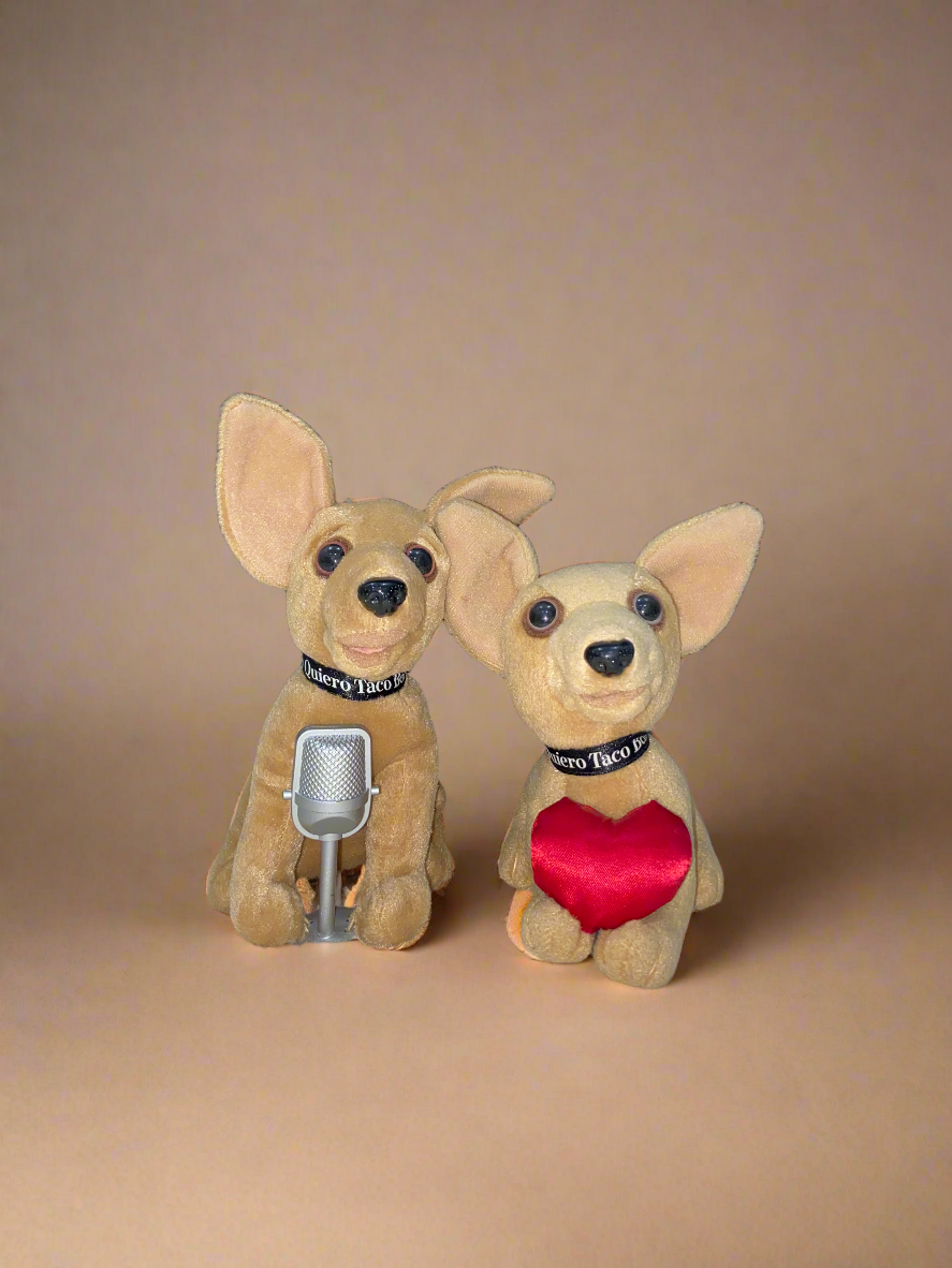 A pair of Taco Bell action puppies Soft Toys