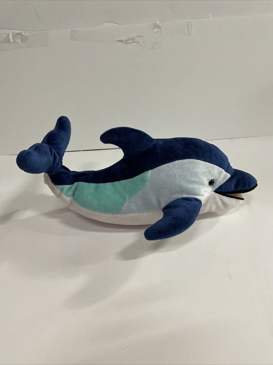 Blue Dolphin | Plush & Pillow