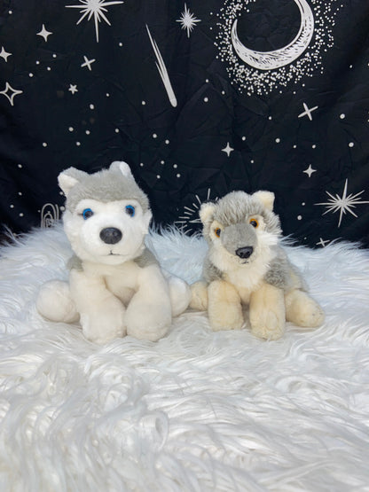 Pack of 2 | Siberian Tiger & Husky Plush