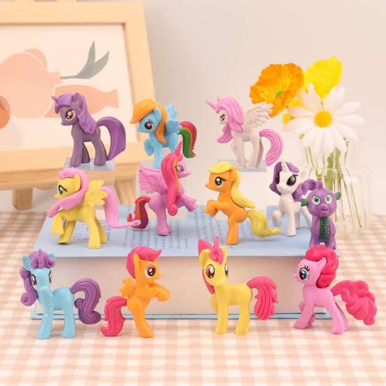 pack of 6 | Cute Pony unicorns | Action Figures (3099)